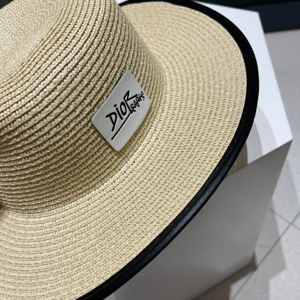 DIOR 26S STRAW BOATER HAT STYLE 203