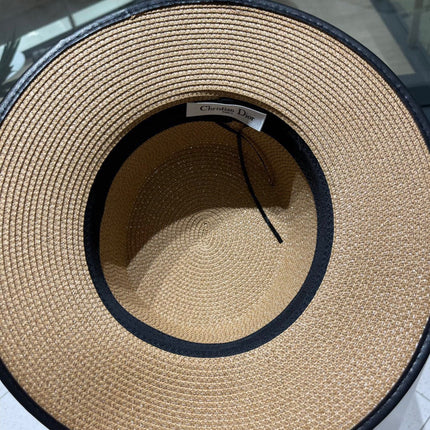 DIOR 26S STRAW BOATER HAT STYLE 204