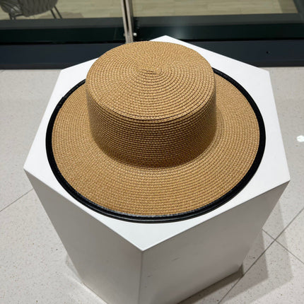 DIOR 26S STRAW BOATER HAT STYLE 204