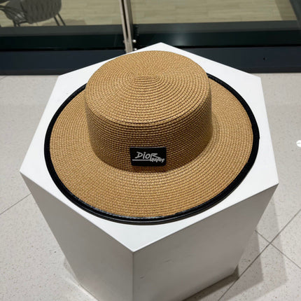 DIOR 26S STRAW BOATER HAT STYLE 204