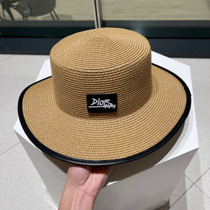 DIOR 26S STRAW BOATER HAT STYLE 204