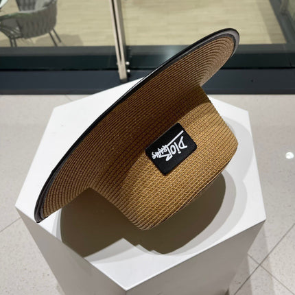 DIOR 26S STRAW BOATER HAT STYLE 204
