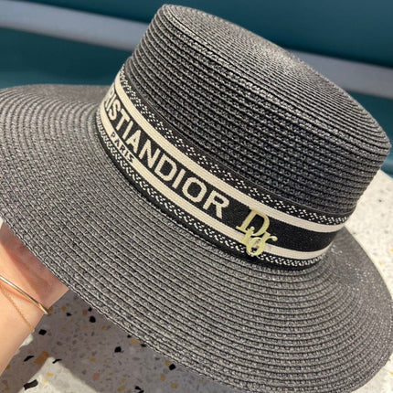 DIOR 26S STRAW BOATER HAT STYLE 148