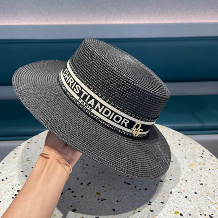 DIOR 26S STRAW BOATER HAT STYLE 148