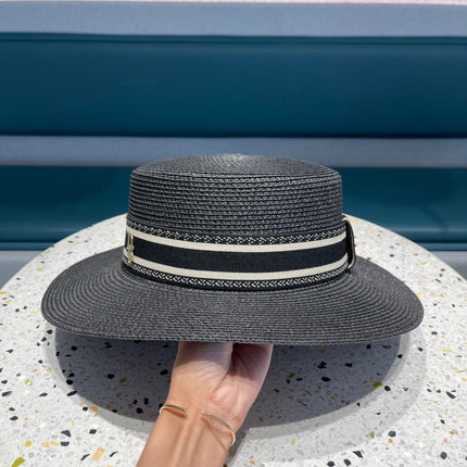 DIOR 26S STRAW BOATER HAT STYLE 148