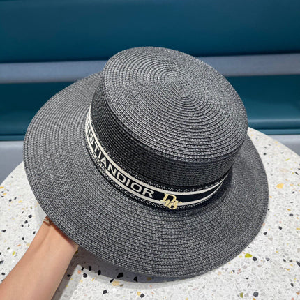 DIOR 26S STRAW BOATER HAT STYLE 148