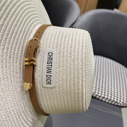 DIOR 26S STRAW BOATER HAT STYLE 191