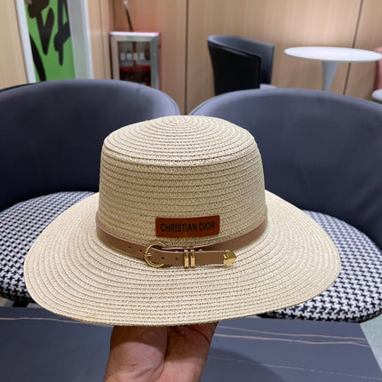 DIOR 26S STRAW BOATER HAT STYLE 202
