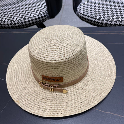 DIOR 26S STRAW BOATER HAT STYLE 202