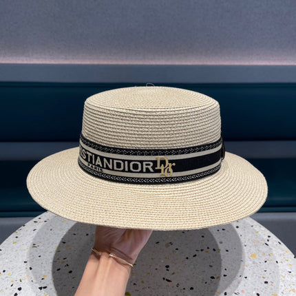 DIOR 26S STRAW BOATER HAT STYLE 147