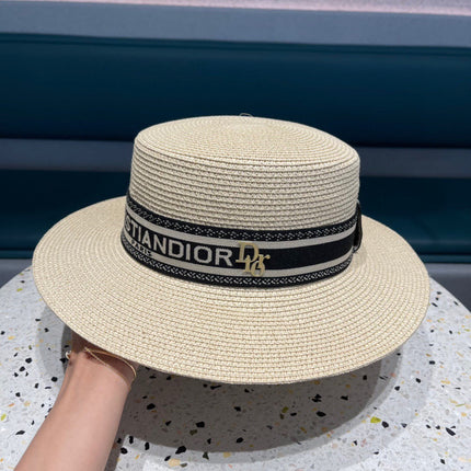 DIOR 26S STRAW BOATER HAT STYLE 147