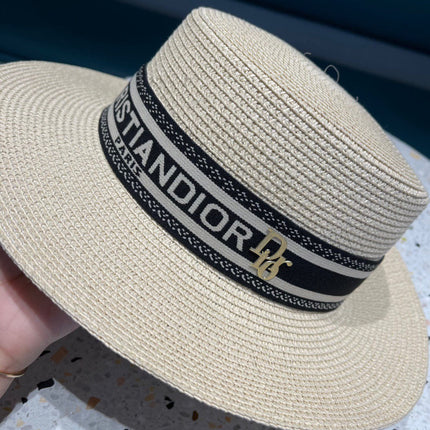 DIOR 26S STRAW BOATER HAT STYLE 147