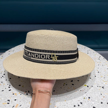 DIOR 26S STRAW BOATER HAT STYLE 147