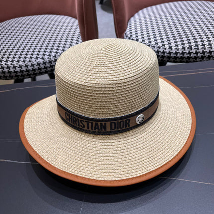 DIOR 26S STRAW BOATER HAT STYLE 150