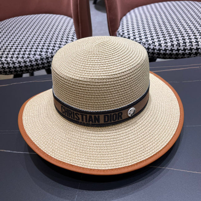 DIOR 26S STRAW BOATER HAT STYLE 150