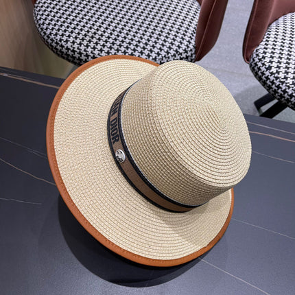 DIOR 26S STRAW BOATER HAT STYLE 150