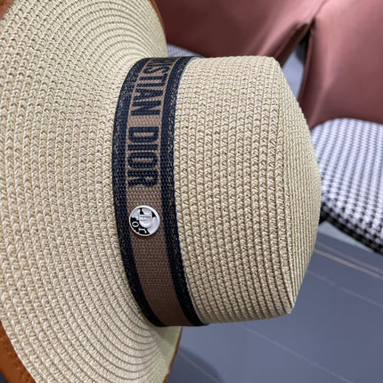 DIOR 26S STRAW BOATER HAT STYLE 150