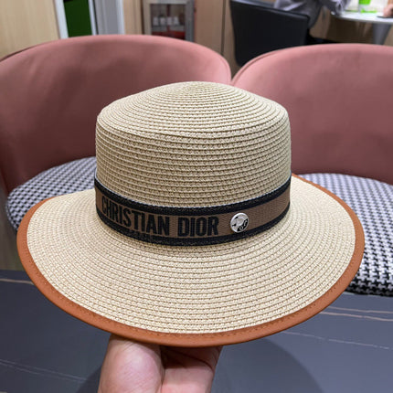 DIOR 26S STRAW BOATER HAT STYLE 150