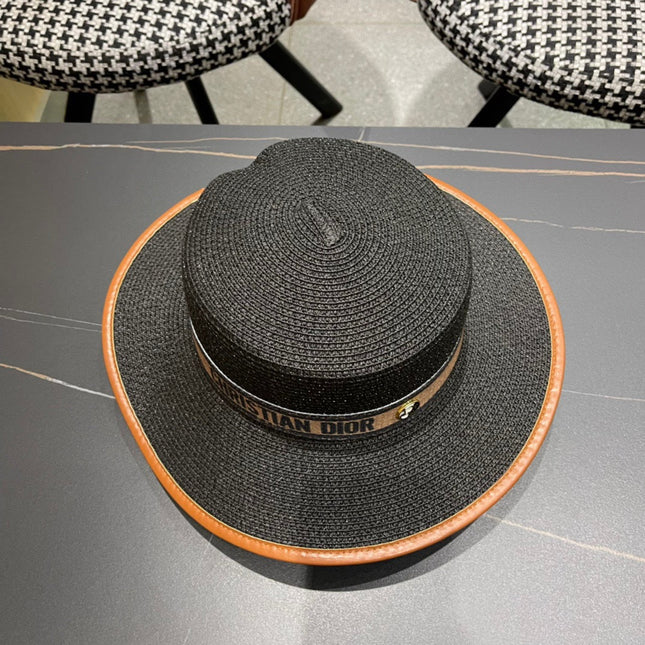 DIOR 26S STRAW BOATER HAT STYLE 152