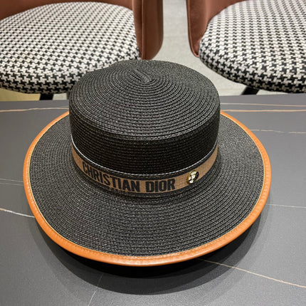 DIOR 26S STRAW BOATER HAT STYLE 152