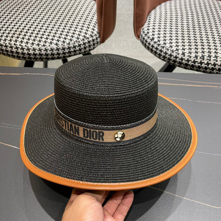 DIOR 26S STRAW BOATER HAT STYLE 152