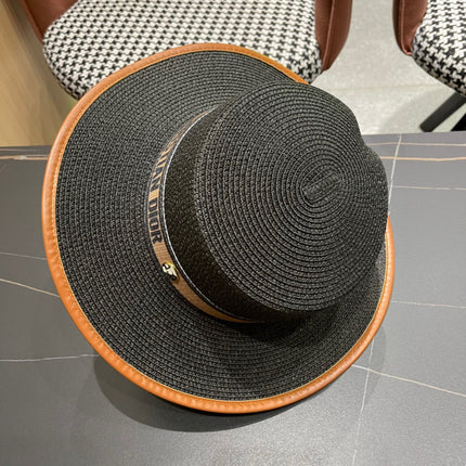 DIOR 26S STRAW BOATER HAT STYLE 152