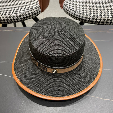 DIOR 26S STRAW BOATER HAT STYLE 152
