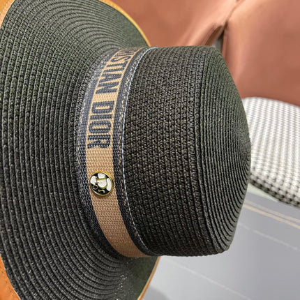 DIOR 26S STRAW BOATER HAT STYLE 152