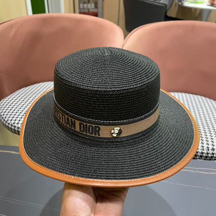 DIOR 26S STRAW BOATER HAT STYLE 152