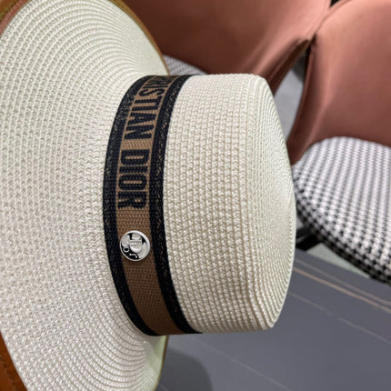 DIOR 26S STRAW BOATER HAT STYLE 153