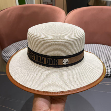 DIOR 26S STRAW BOATER HAT STYLE 153