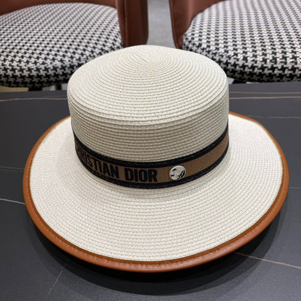 DIOR 26S STRAW BOATER HAT STYLE 153