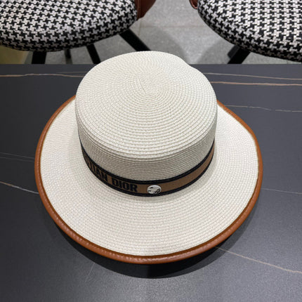 DIOR 26S STRAW BOATER HAT STYLE 153
