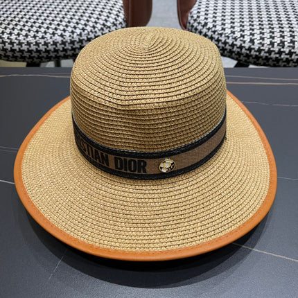 DIOR 26S STRAW BOATER HAT STYLE 151
