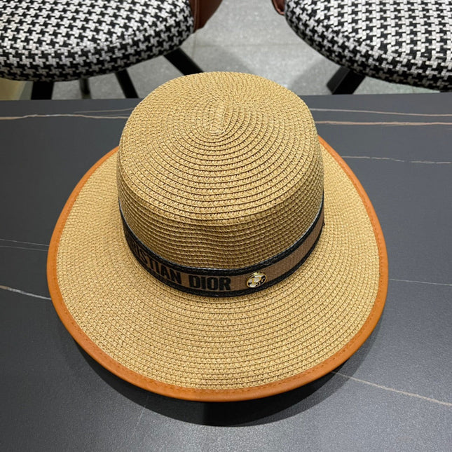 DIOR 26S STRAW BOATER HAT STYLE 151