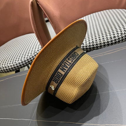 DIOR 26S STRAW BOATER HAT STYLE 151