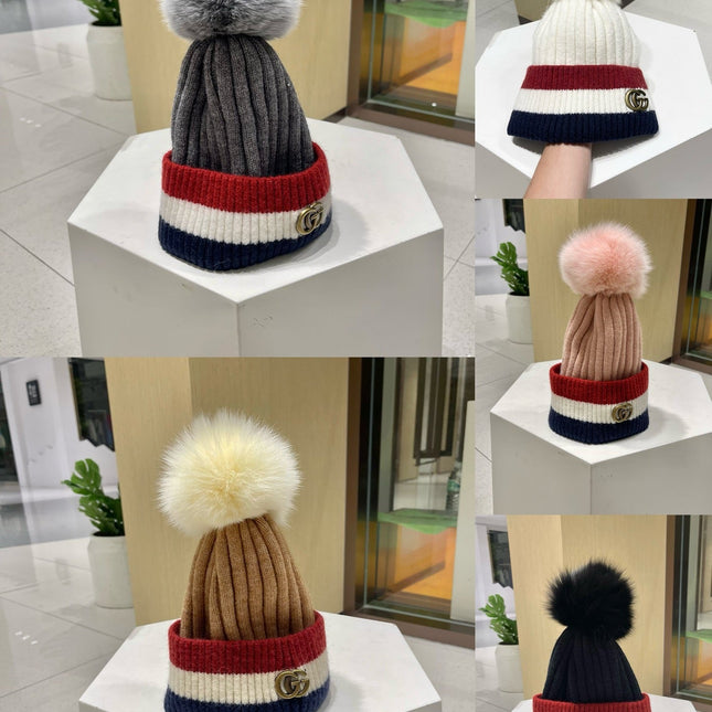 BEANIE HAT IN COLORFUL WOOL 434725
