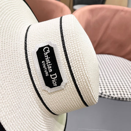 DIOR 26S STRAW BOATER HAT STYLE 131