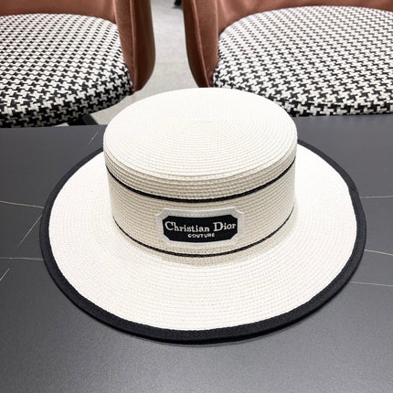 DIOR 26S STRAW BOATER HAT STYLE 131