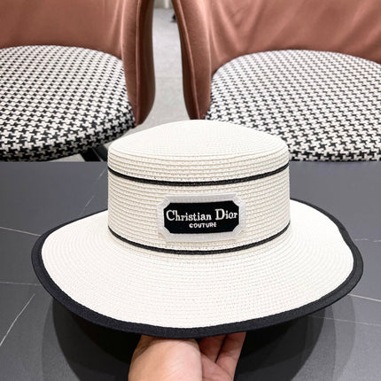 DIOR 26S STRAW BOATER HAT STYLE 131