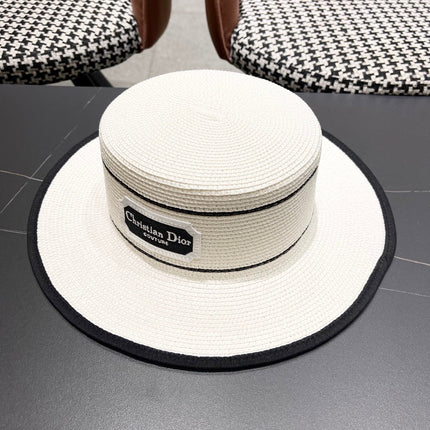 DIOR 26S STRAW BOATER HAT STYLE 131