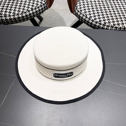 DIOR 26S STRAW BOATER HAT STYLE 131