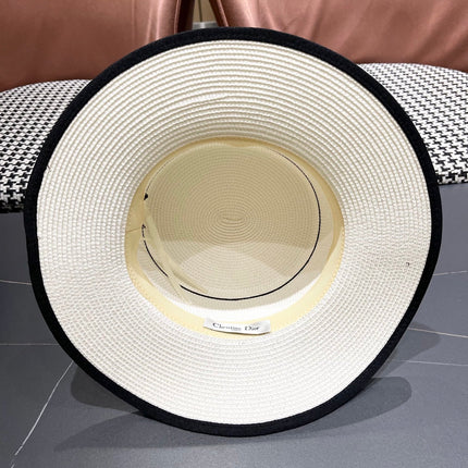 DIOR 26S STRAW BOATER HAT STYLE 131