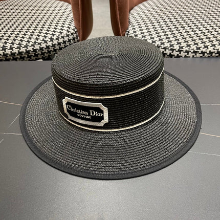 DIOR 26S STRAW BOATER HAT STYLE 133