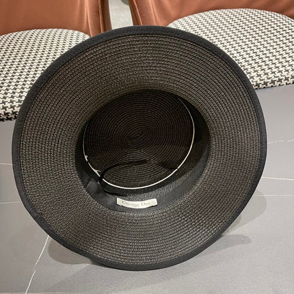 DIOR 26S STRAW BOATER HAT STYLE 133