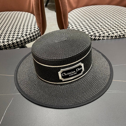 DIOR 26S STRAW BOATER HAT STYLE 133