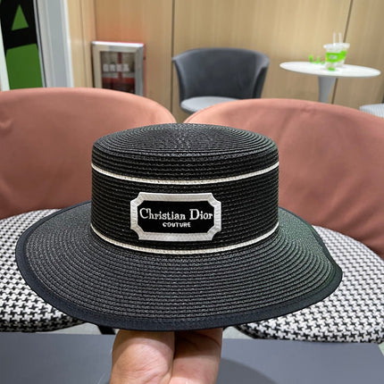 DIOR 26S STRAW BOATER HAT STYLE 133