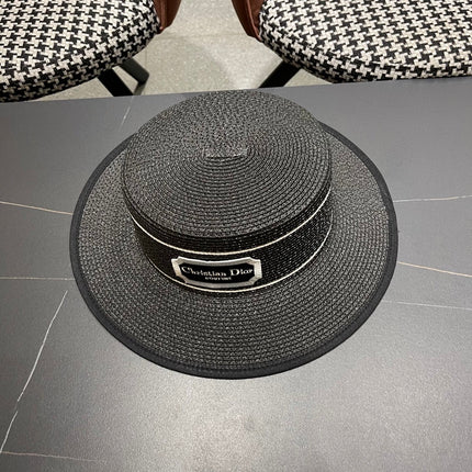 DIOR 26S STRAW BOATER HAT STYLE 133