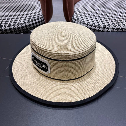 DIOR 26S STRAW BOATER HAT STYLE 134