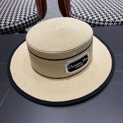 DIOR 26S STRAW BOATER HAT STYLE 134